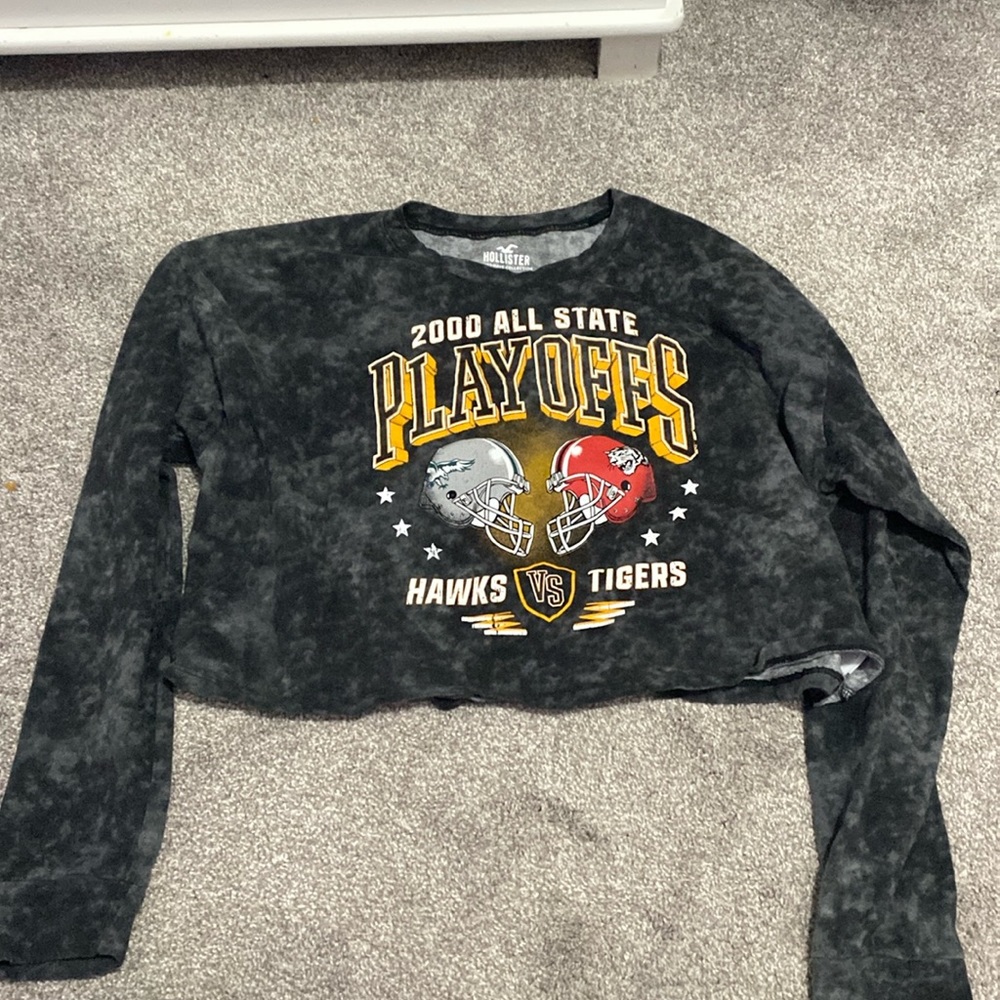Cropped tie dye long sleeve